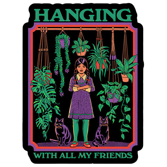 Steven Rhodes Sticker - Hanging With My Friends / 4.16" x 5.5"