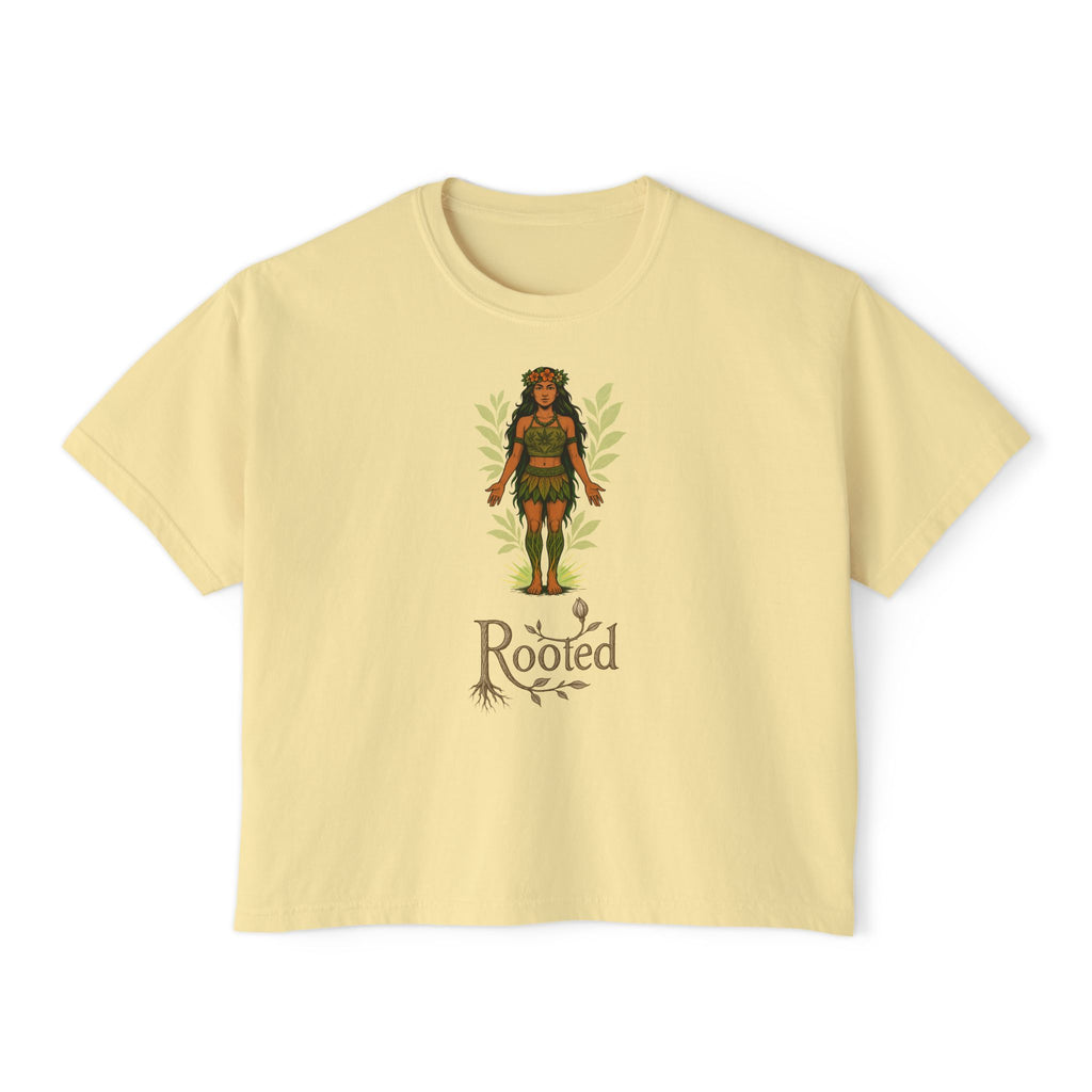 Rooted Women's Crop Tee - Effortless & Empowered