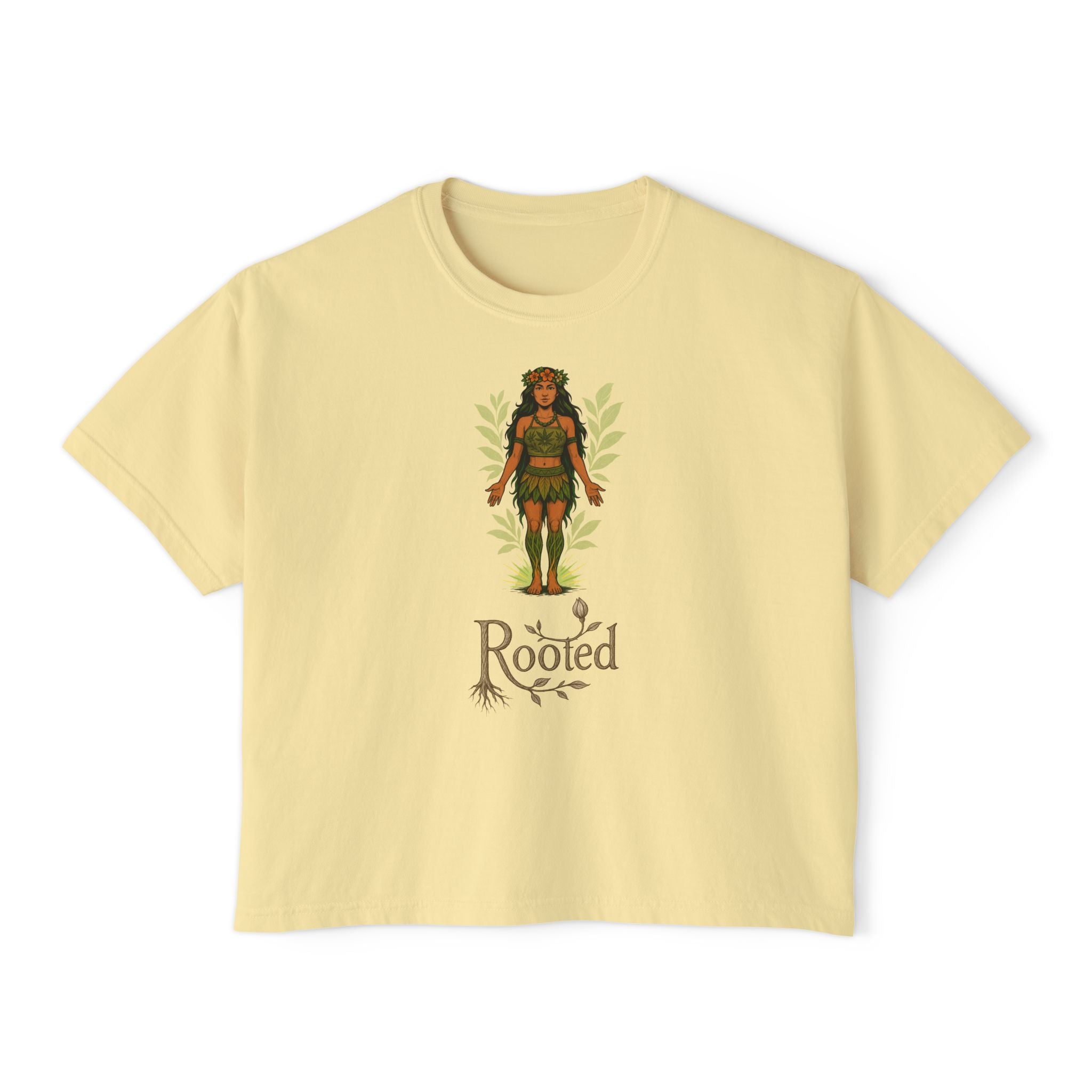Rooted Women's Crop Tee - Effortless & Empowered