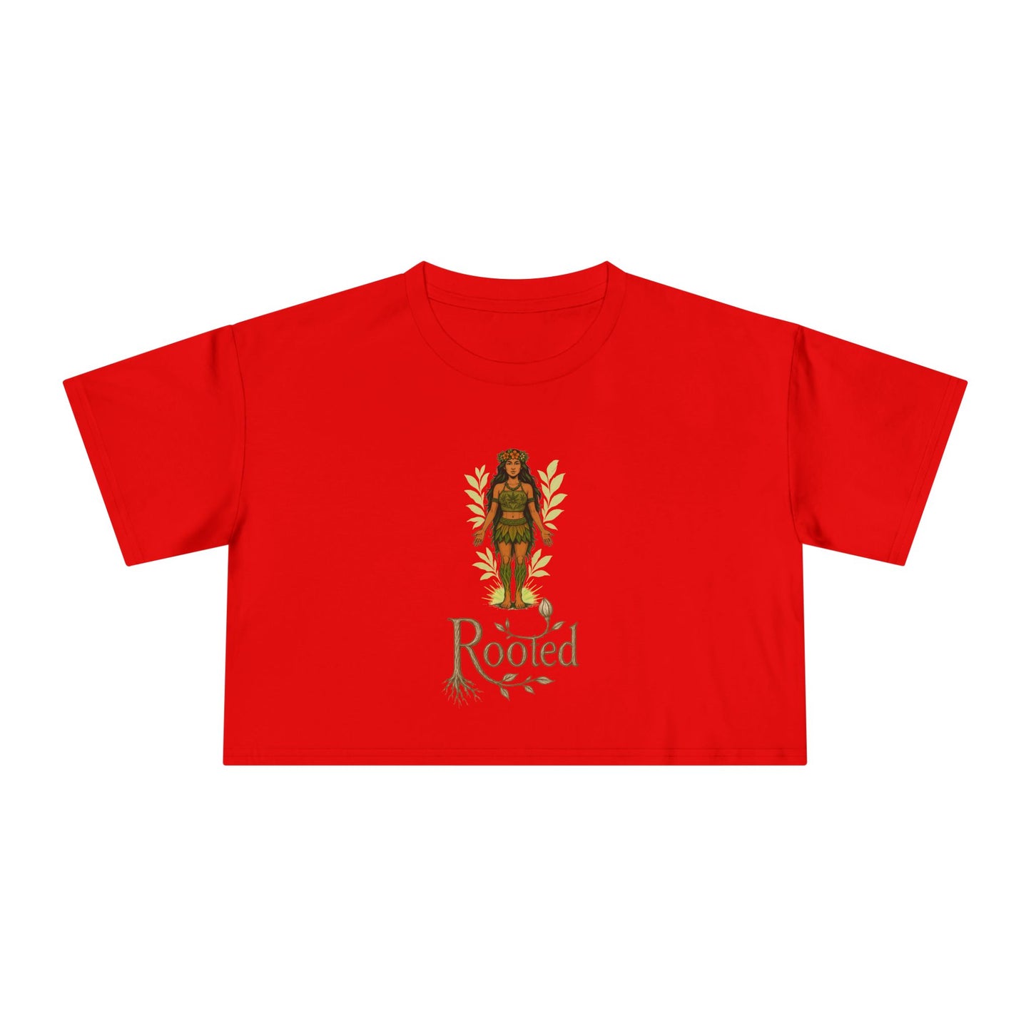 Rooted Women's Crop Tee - Effortless & Empowered
