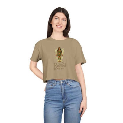 Rooted Women's Crop Tee - Effortless & Empowered