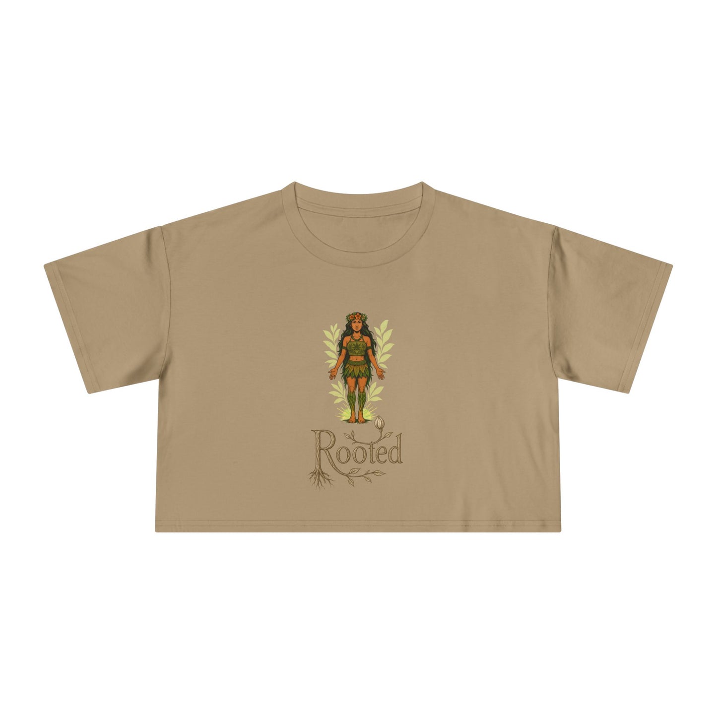Rooted Women's Crop Tee - Effortless & Empowered