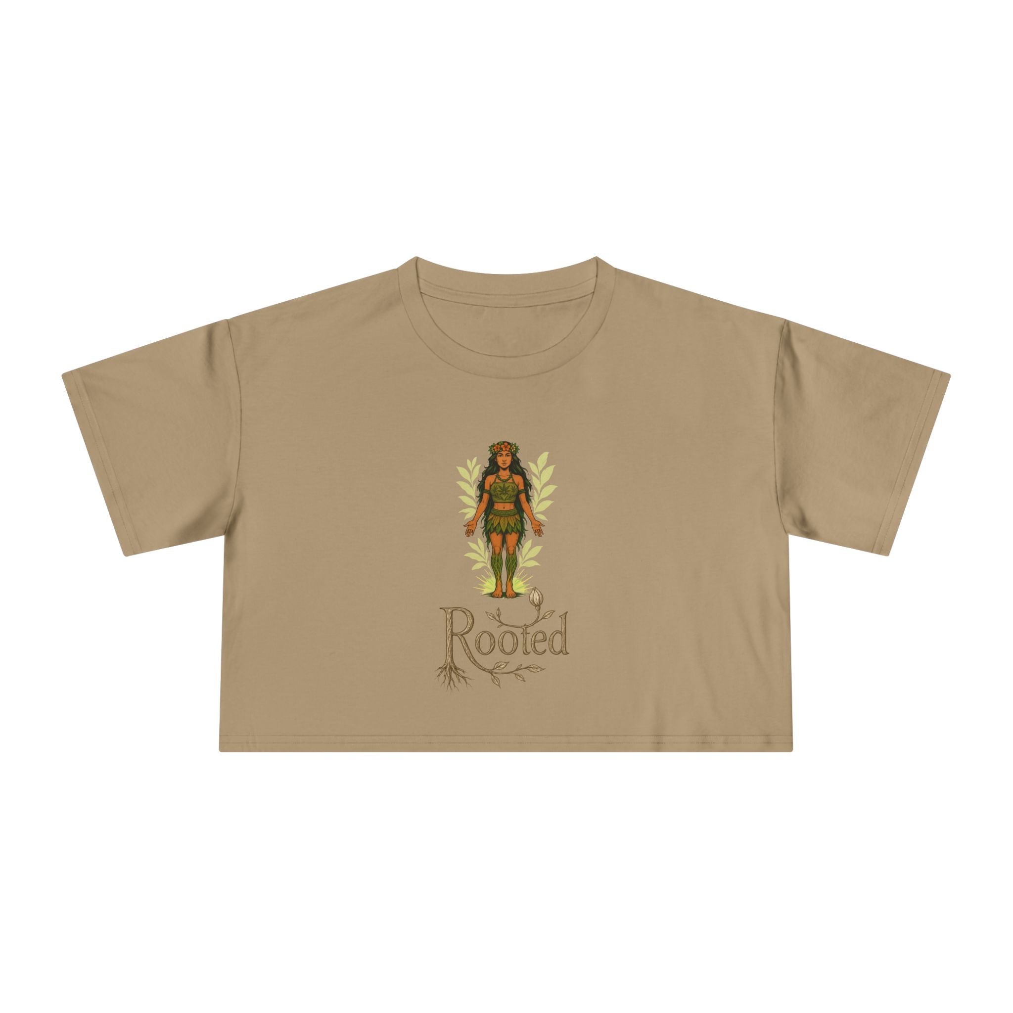 Rooted Women's Crop Tee - Effortless & Empowered