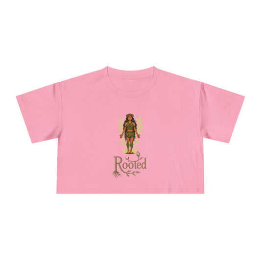 Rooted Women's Crop Tee - Effortless & Empowered