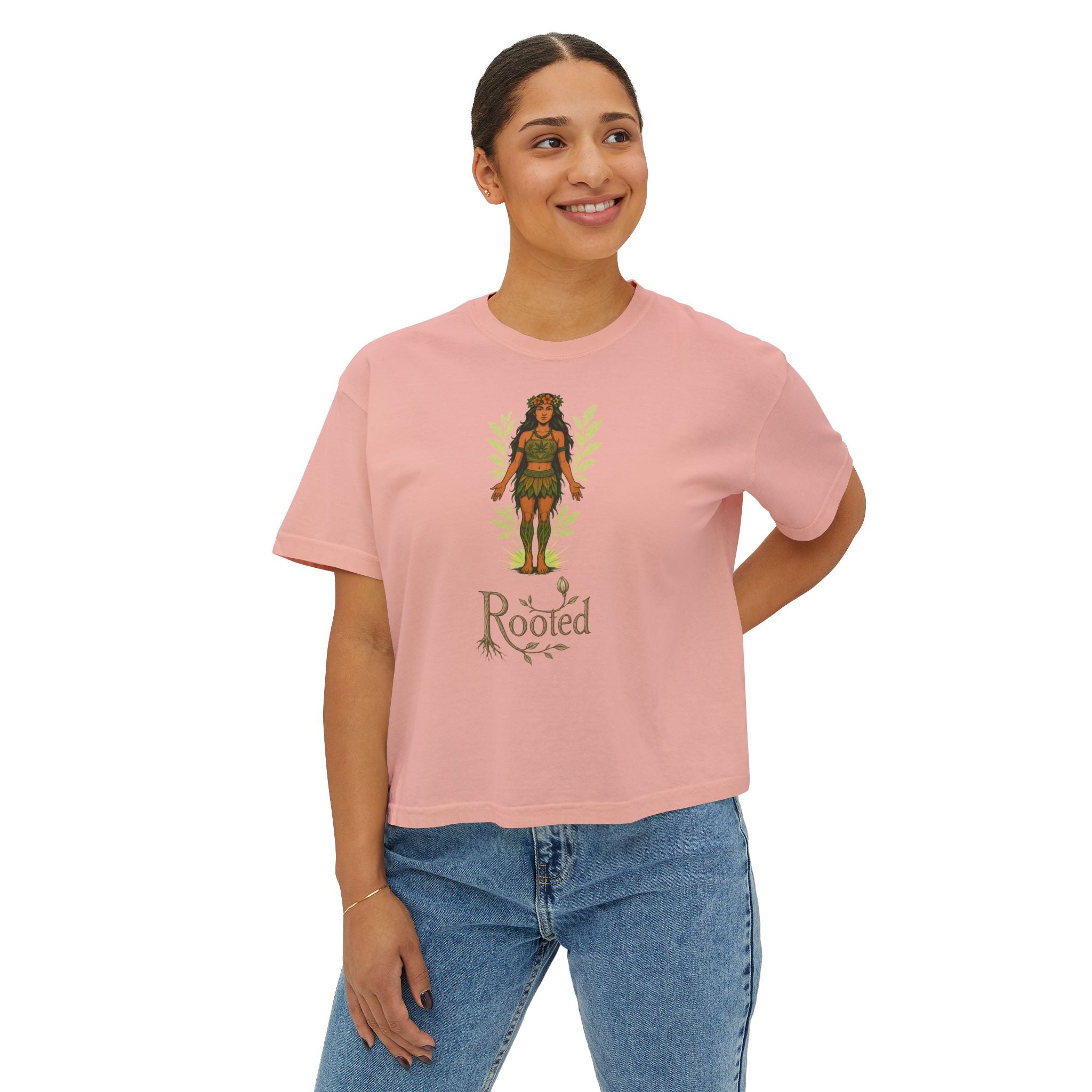Rooted Women's Crop Tee - Effortless & Empowered