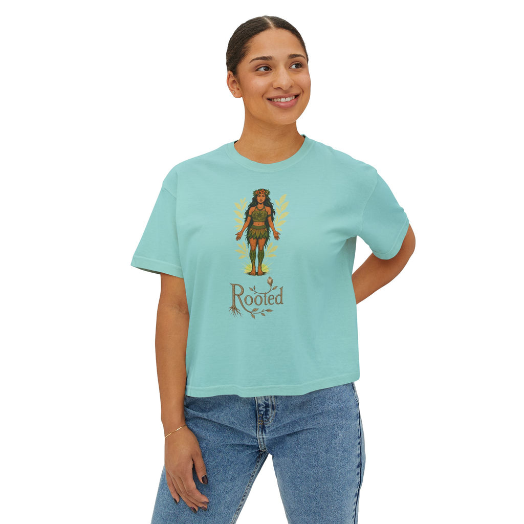 Rooted Women's Crop Tee - Effortless & Empowered