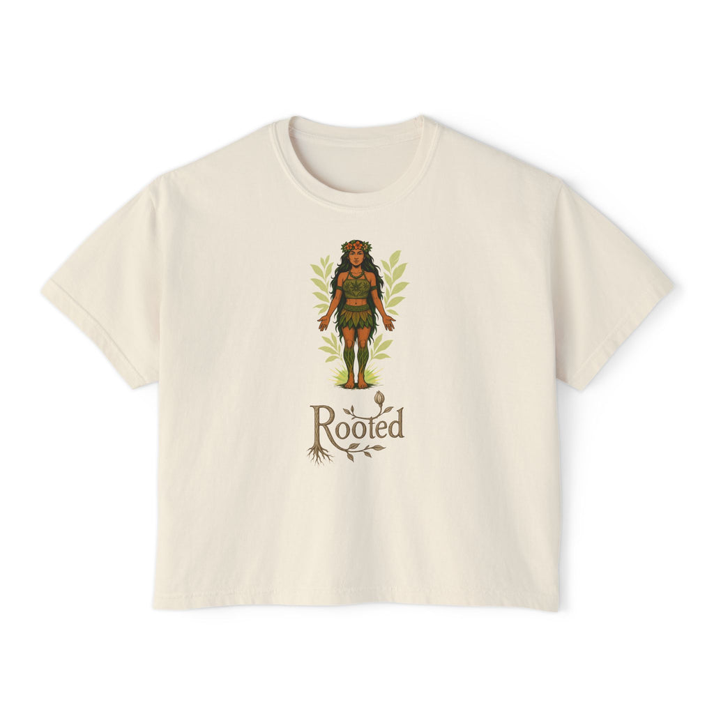 Rooted Women's Crop Tee - Effortless & Empowered