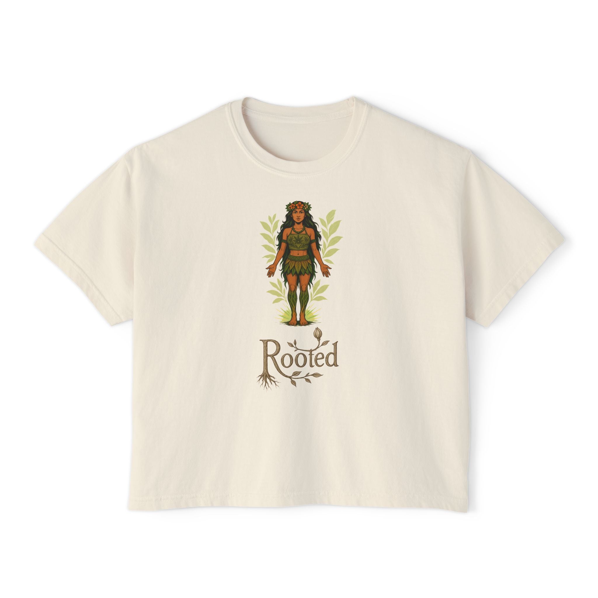 Rooted Women's Crop Tee - Effortless & Empowered