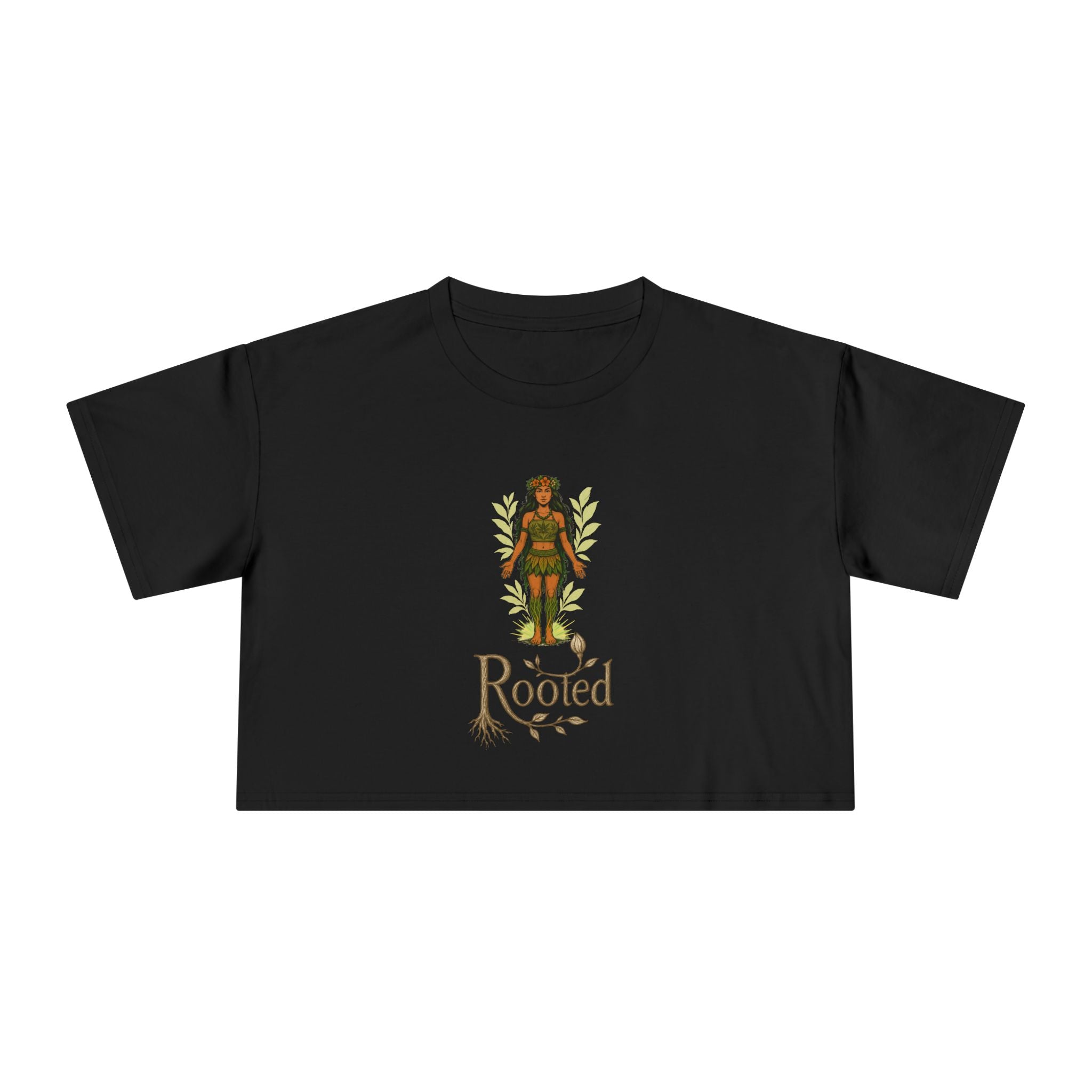 Rooted Women's Crop Tee - Effortless & Empowered